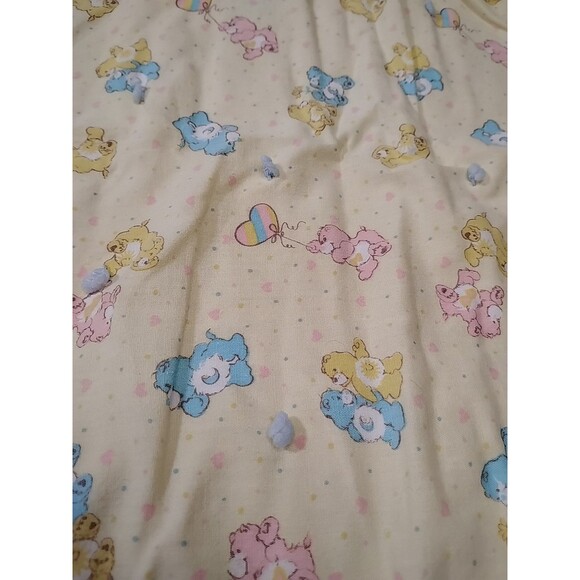 Vintage Handmade Care Bear Baby Or Toddler Girl Blanket Comforter 42x31 Inches. - Picture 3 of 10